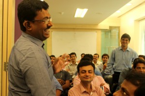 Self Advocate Thomas Jacob responding to a question by Shamit Garg of Loreal